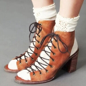 Free people x Jeffrey Campbell Minimal Lace Up Heels